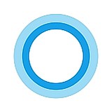 Cortana Logo in weiß