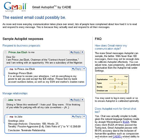 Screenshot Gmail Autopilot