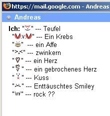 versteckte Smileys im Chat