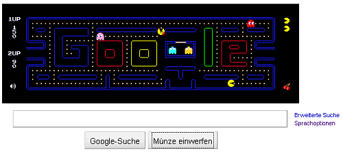 Google Doodle mit Minispiel