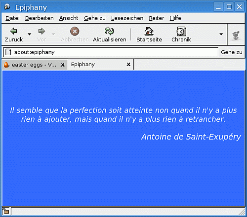 Ein kleiner Spruch von Antoine de Saint-Exupéry
