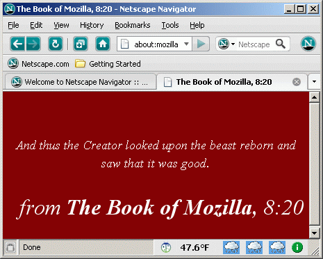 Ein neues Kapitel aus dem Book of Mozilla