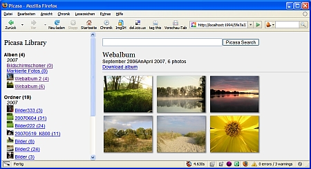 Screenshot vom Firefox-Browser
