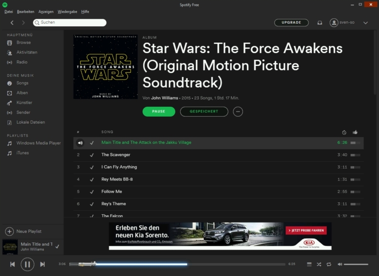 Star Wars Spotify Easter Egg