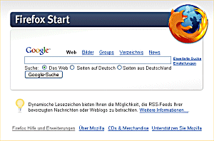Google für den Firefox Browser