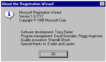 Registrier Assistent (Windows 95)