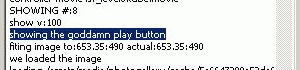 showing the goddamn play button